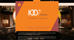 Desktop Screenshot of cemporcentoeventos.com.br