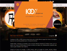Tablet Screenshot of cemporcentoeventos.com.br